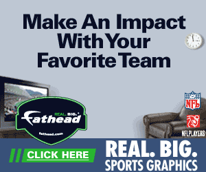 REAL Big - You favorite NFL team or other sports team at Fathead.com